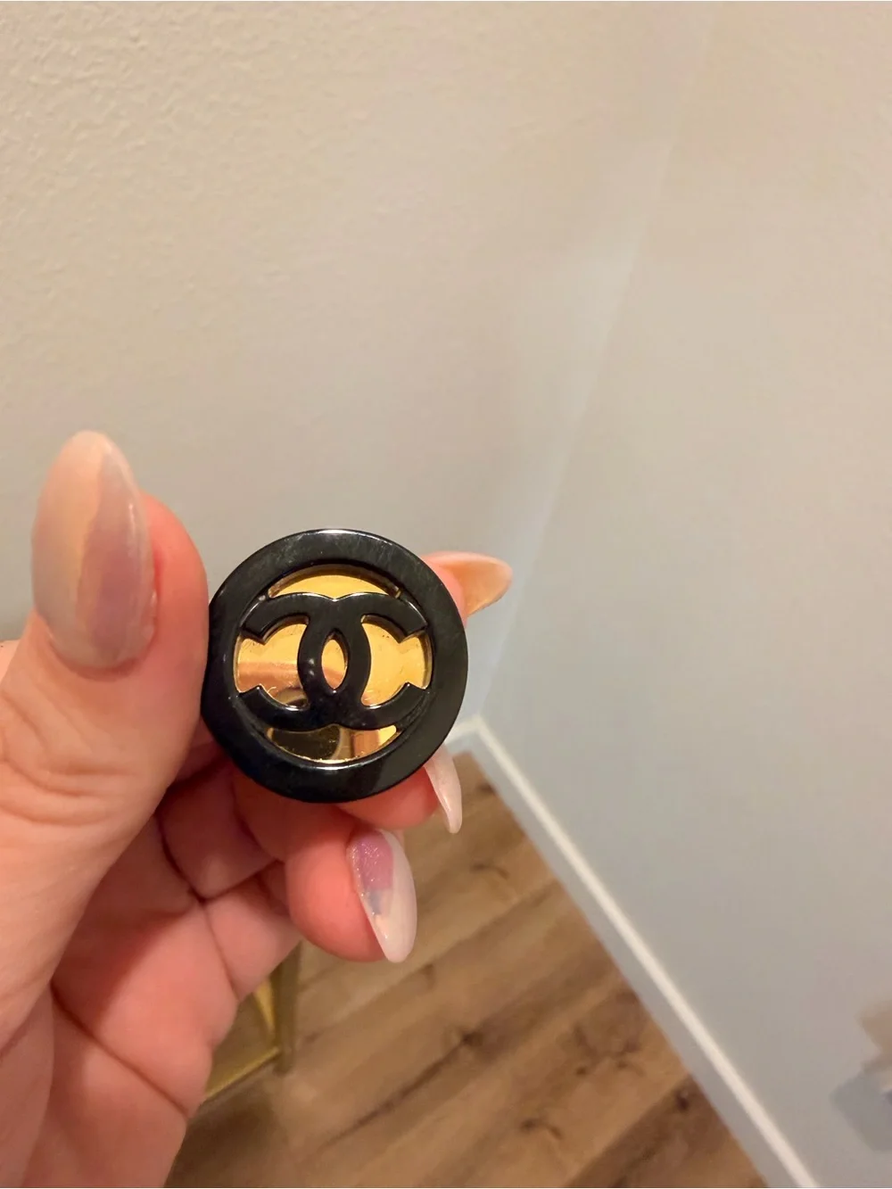 CHANEL 2024 Resin CC Stud Earrings